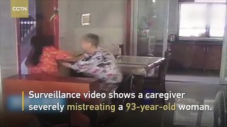 Une soignante est filmée en train d'abuser d'une pauvre femme de 93 ans atteinte d'Alzheimer