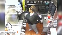 Camera Shows Suspect Climbing Through McDonald's Drive-Thru Window To Steal Food