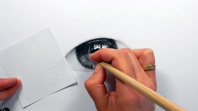 How to draw, shade a realistic eye with teardrop | Step by Step Drawing Tutorial