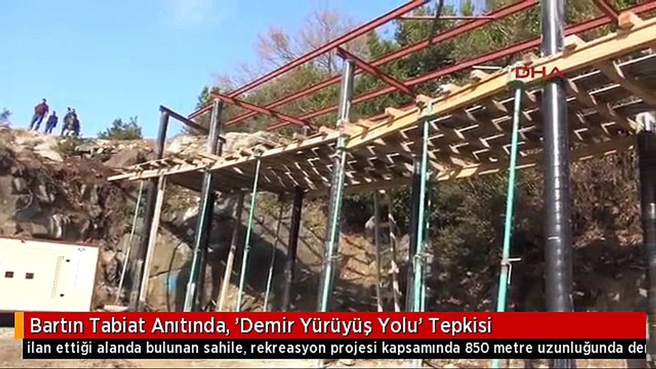 Bartın Tabiat Anıtında, 'Demir Yürüyüş Yolu' Tepkisi