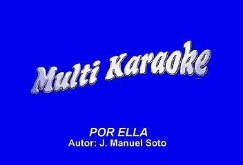 Roberto Carlos - Por ella (Karaoke)
