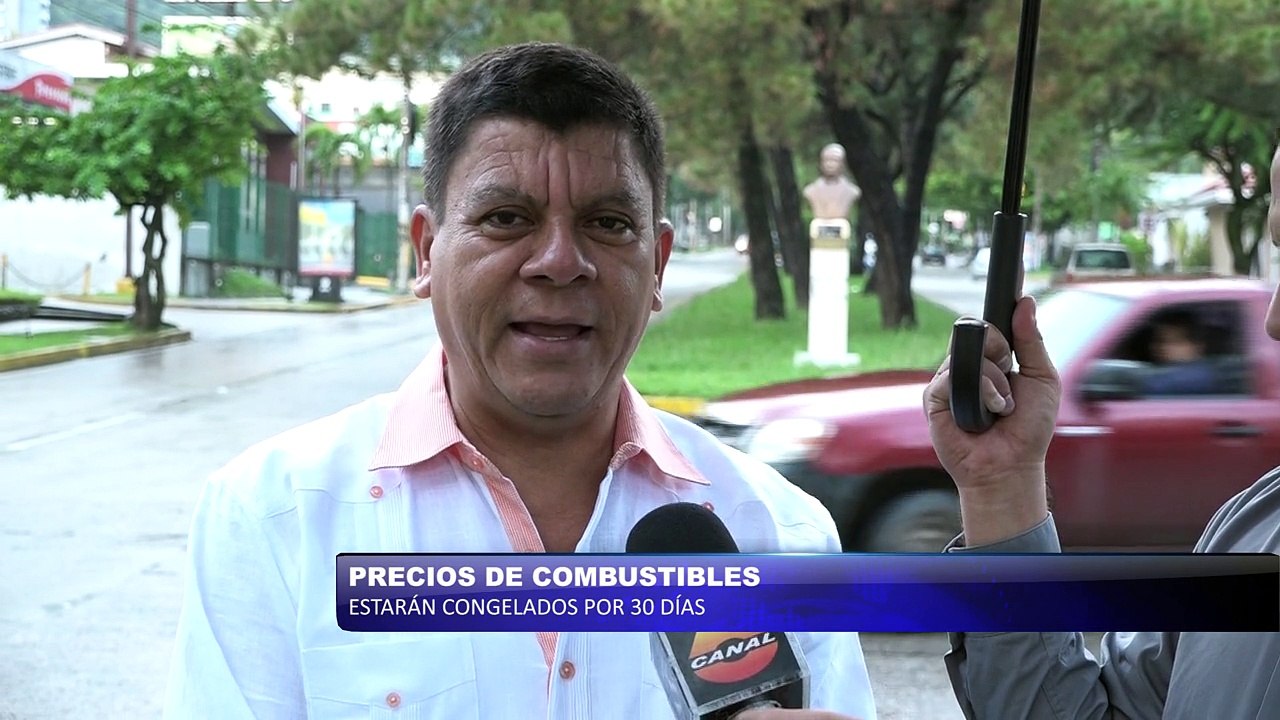 Precios de combustibles estarán congelados por 30 días