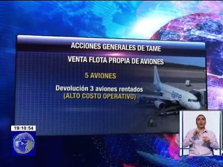 Tame reclama deuda de 8 millones de dólares al Estado