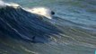 Surfers Enjoy Huge Waves in Nazare