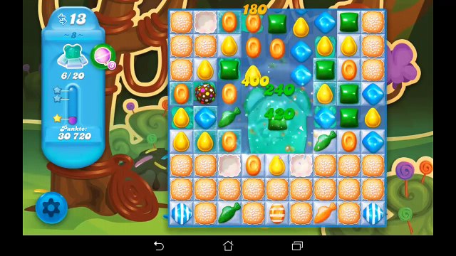Candy Crush Soda Saga by King.com Level 8 finished no buster Gameplay #8