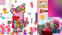 СВИНКА ПЕППА Раскраска для детей Игры на планшете Lets Play Рисуем с Peppa pig Drawing