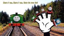 Finger Family Thomas and Friends James Percy Emily Daddy Finger Nursery Rhyme Song for Children