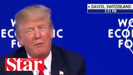 Trump, Davos�ta böyle yuhalandı