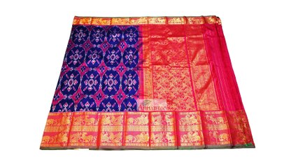 Ikat sarees with Kanchi borders_ women clothing