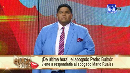 El abogado Pedro Buitrón viene a responderle al abogado de La Gringa