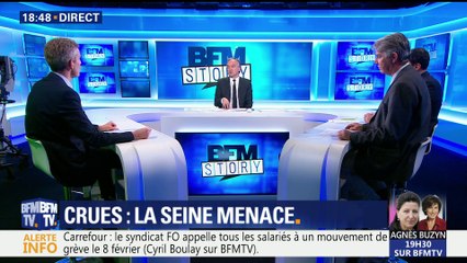 Crues: "La Seine a dépassé les 4,92 mètres", Nicolas de Labareyre