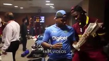 Dressing Room Celebrations West Indies Team after winning World CUP T20 2016 CRICKET