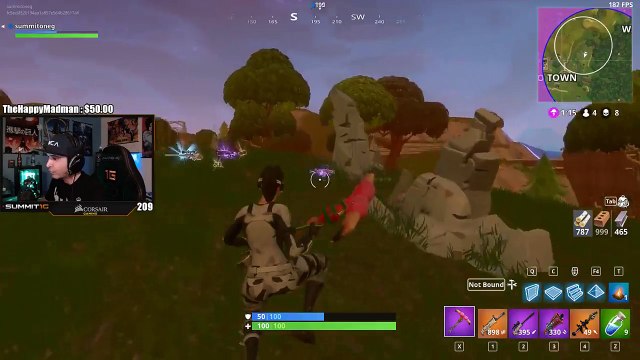 Fortnite #0366: Summit just having a convo with chat while poping some head