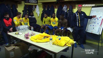 "Ocampos ne fait que rentrer" : revivez la mi-temps au coeur du vestiaire d'Epinal