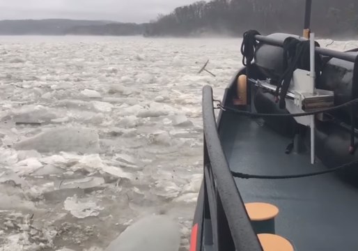 Ice Cutters Arrive to Clear Ice Jams on Connecticut River