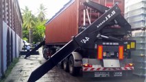 BIG Truck Unloading Container By Slidelifter - Off Load Truck Trailer Safely Compilation