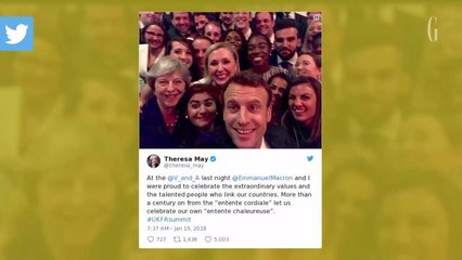 L'incroyable selfie d'Emmanuel Macron avec Theresa May