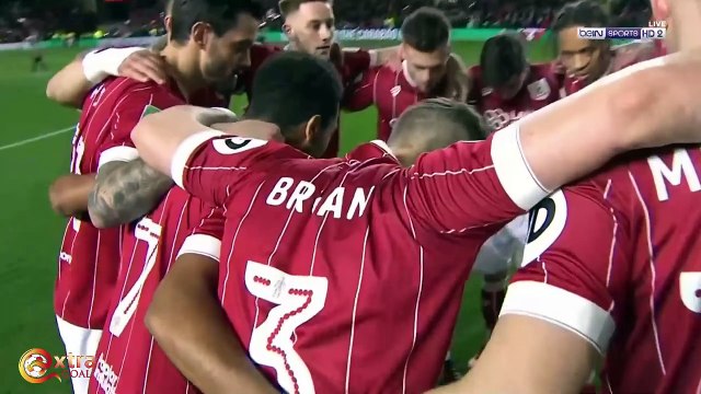 ملخص مباراه مانشستر سيتي وبريستول سيتي 3-2 - جنون حفيظ دراجي -manchester city vs bristol city