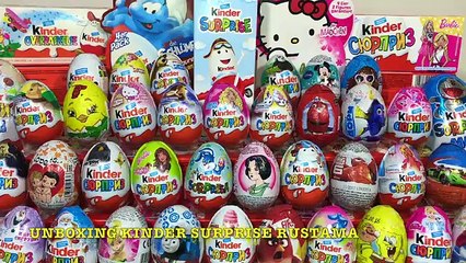 60 Киндер Сюрпризов,Unboxing Kinder Surprise Тачки,Гадкий Я 3,Маша и Медведь,Giant KinderMaxi