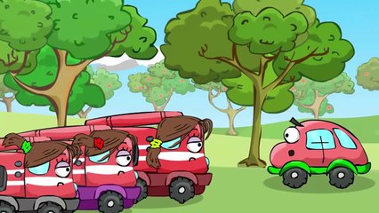 Car WHEELY & his Funny Sister ENTERTAINED While PARENTS WENT to Store #37 Cars Cartoons PlayLand
