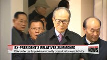 Relatives of fmr. president Lee Myung-bak summoned by prosecutors
