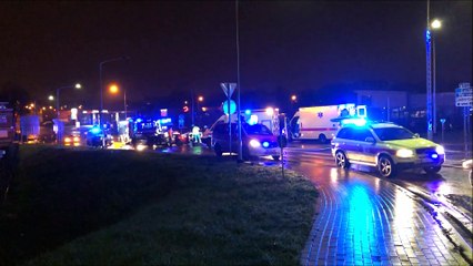 Accident frontal Mouscron - 24.01.2018