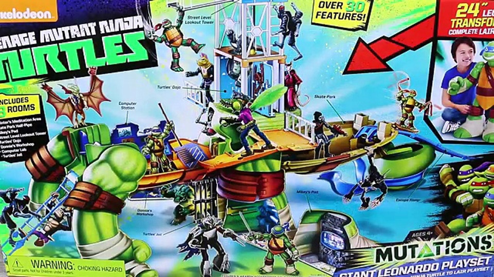 tmnt leonardo playset