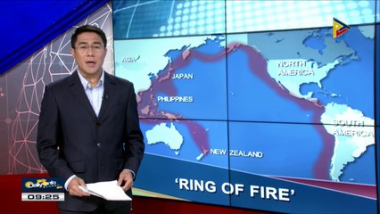 'Ring of fire', dahilan ng pagsabog ng mga bulkan