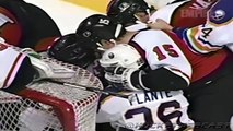 Philadelphia Flyers vs Buffalo Sabres Line Brawl 1996 - Barnaby vs Snow (High Quality)