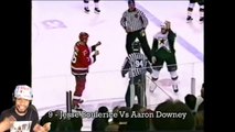 ONE HITTER QUITER!! TOP 10 HOCKEY FIGHTS OF THE DECADE REACTION!!