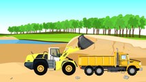 Truck and Excavator | Construction Vehicles For Kids | Maszyny Budowlane Dla Dzieci - Bajka Bazyl