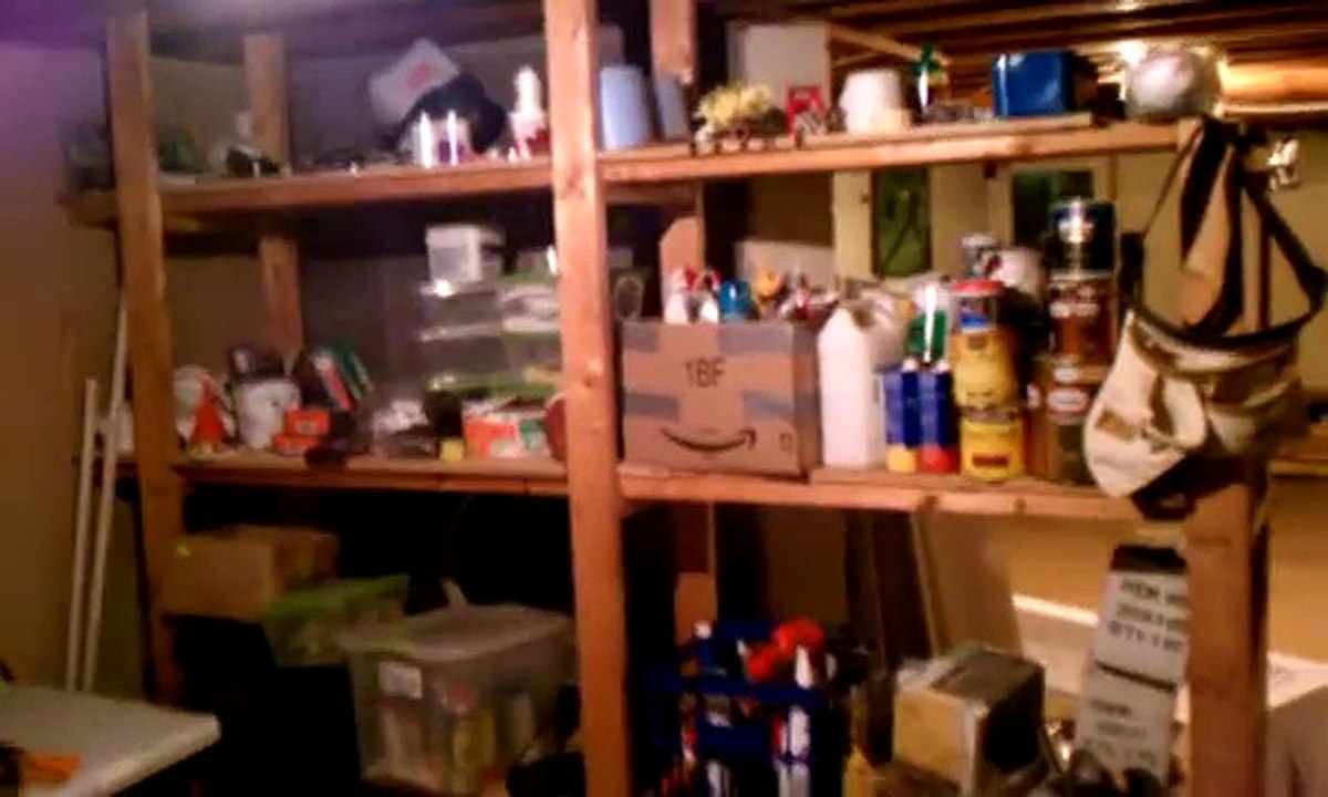 Basement bedroom remodel walkthrough-before state