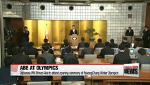 Japanese PM Shinzo Abe to attend opening ceremony of PyeongChang Winter Olympics