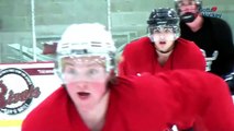 Ice Hockey Drill: Roadrunner Passing Drill