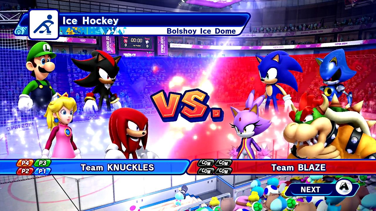 Mario and Sonic at the Sochi 2014 Olympic Winter Games - Part 15: Ice Hockey