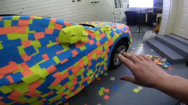 STICKY NOTE PRANK ON ROOMMATES NEW CAR!! (100,000+ STICKY NOTES)