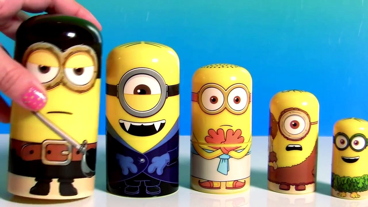 Minions Stacking Cups Nesting Toys Surprise Pirate Minion, Vampire