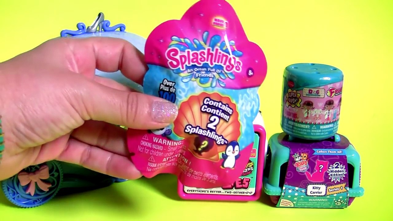 TOYS SURPRISE Cinderella Jewelry Box Mashems Fashems Splashlings Baby Kitty Carr