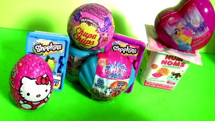 Télécharger la video: TOYS SURPRISE Splashlings Shell Disney Princess Fashems Peppa Pig NUM NOMS Elena