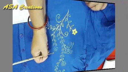 DIY - Decorate your Plain Clothes with Fabric Colors at Home