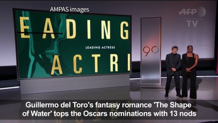 'The Shape of Water' scores big with 13 Oscar nominations