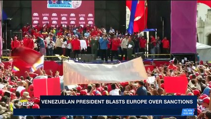 Download Video: i24NEWS DESK | Venezuelan president blasts Europe over sanctions | Tuesday, January 23rd 2018