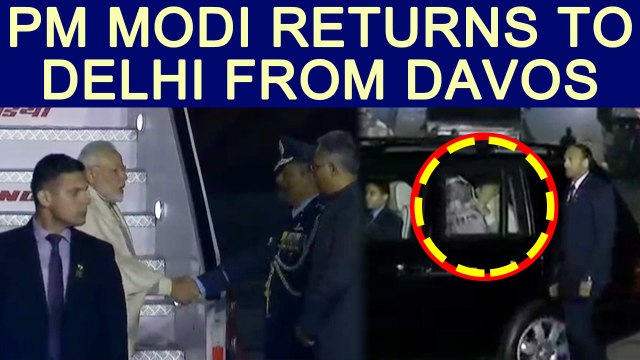 PM Modi returns to New Delhi from Zurich after concluding World Economic Forum visit | Oneindia News