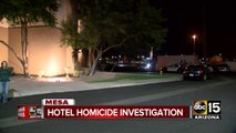 Hotel homicide investigation underway in Mesa