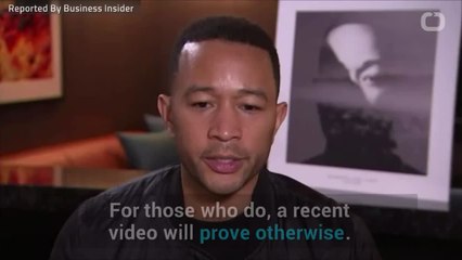 John Legend Helps Pregnant Chrissy Teigen Into Leather Leggings