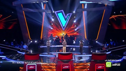 #فريق_كاظم يهز مسرح #MBCTheVoiceKids بأغنية "خطرنا على بالك"