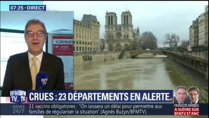Inondations: "L'inquiétude est à Paris", assure François Duquesne, reponsable de Vigicrues