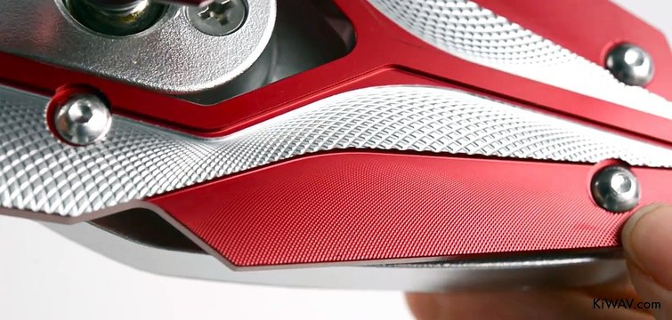 Motorcycle Mirrors Viper Red Adjustable Sportsbike with Glossy Black Mirror Base | KiWAV