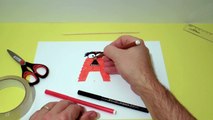 How to Make Alphabet Letters with Paper - Letter A - Tutorial