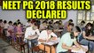 NEET PG 2018 exam results have been declared , know how to check | Oneindia News